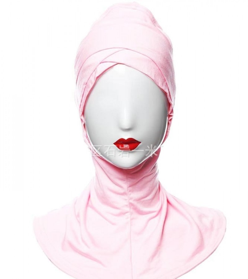 pink Modal Large Cross Hijab Underscarf 
