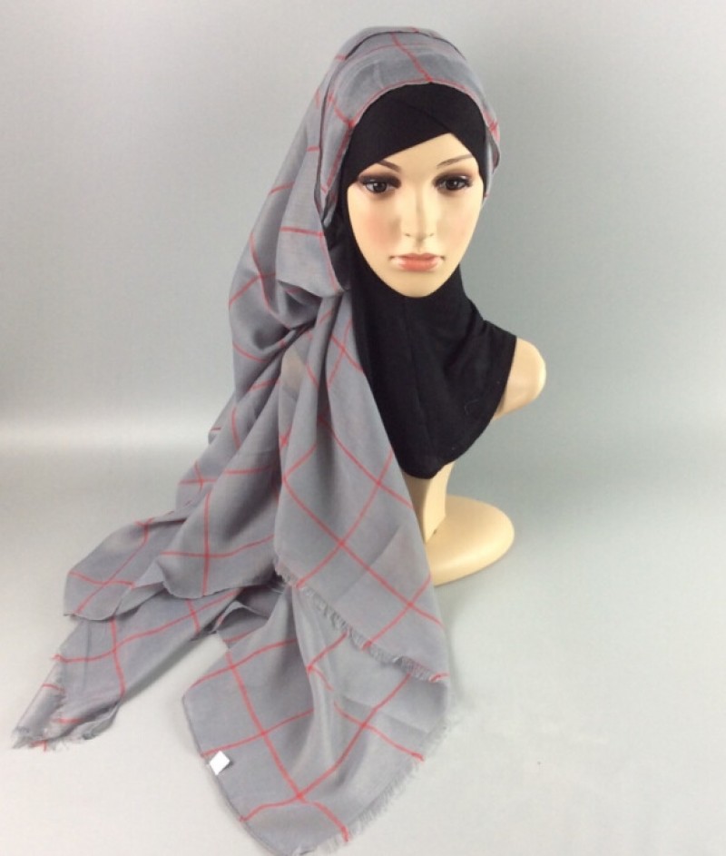 14# Squares Cotton Maxi Hijab 