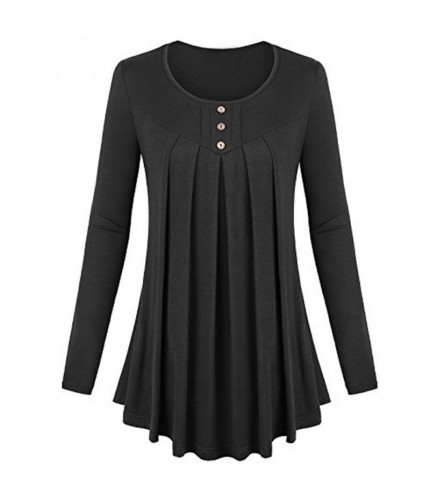 Black Pleated Top Xlarge