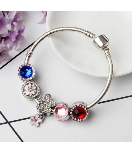 Floral Rainbow Bracelet