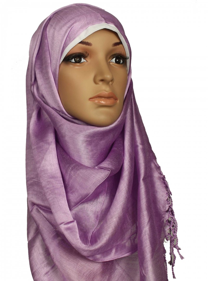 Lilac Silk Hijab