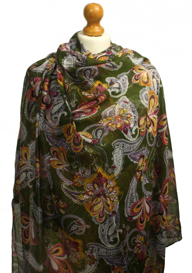 Paisley Fun Green