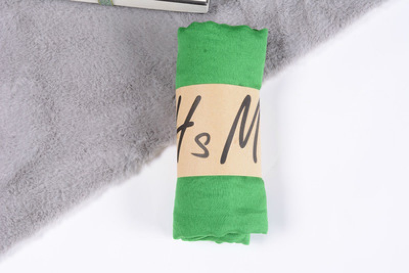 Grass Green Cotton Linen Lightweight 180x55cm Hijab