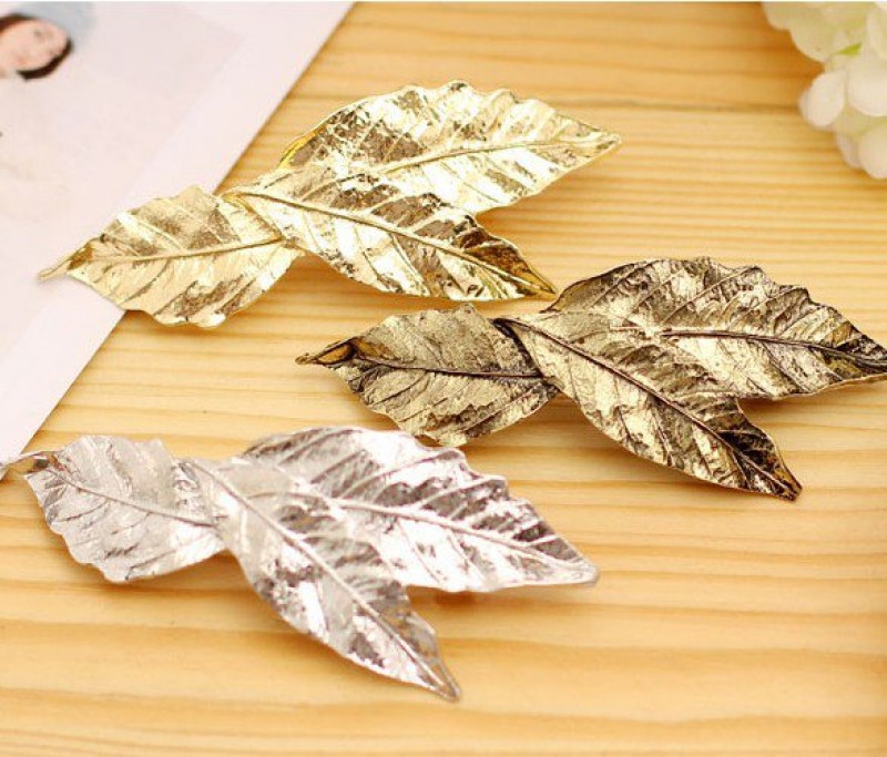 Ancient Forest Silver Hair Clip