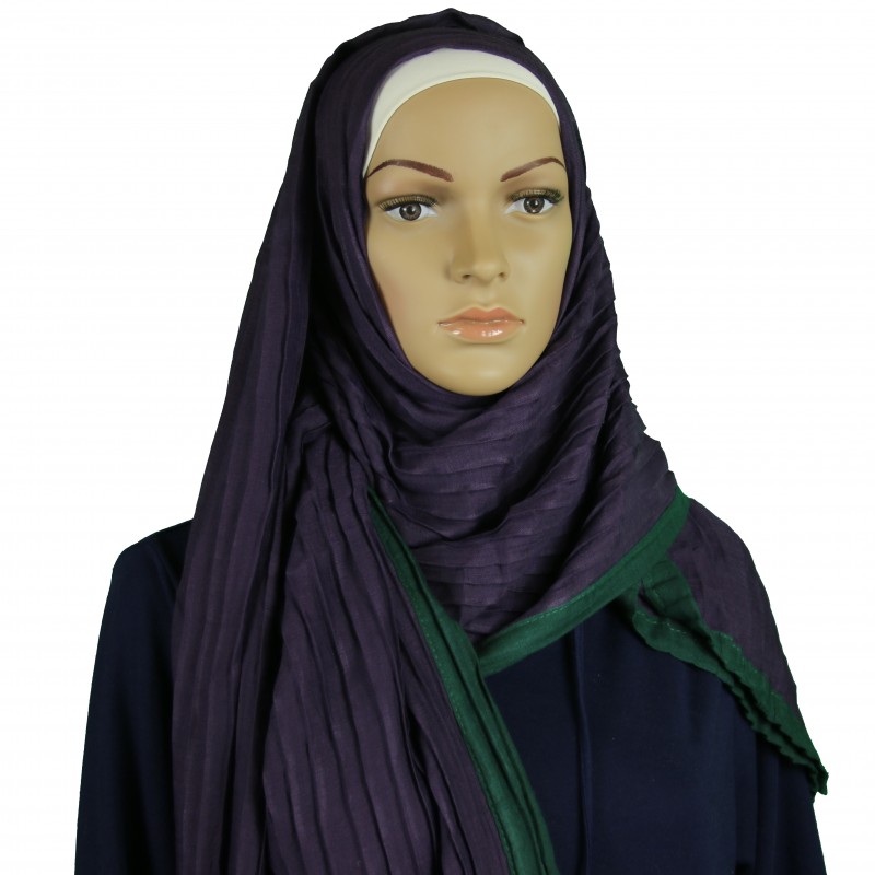 Plum Layered Hijab