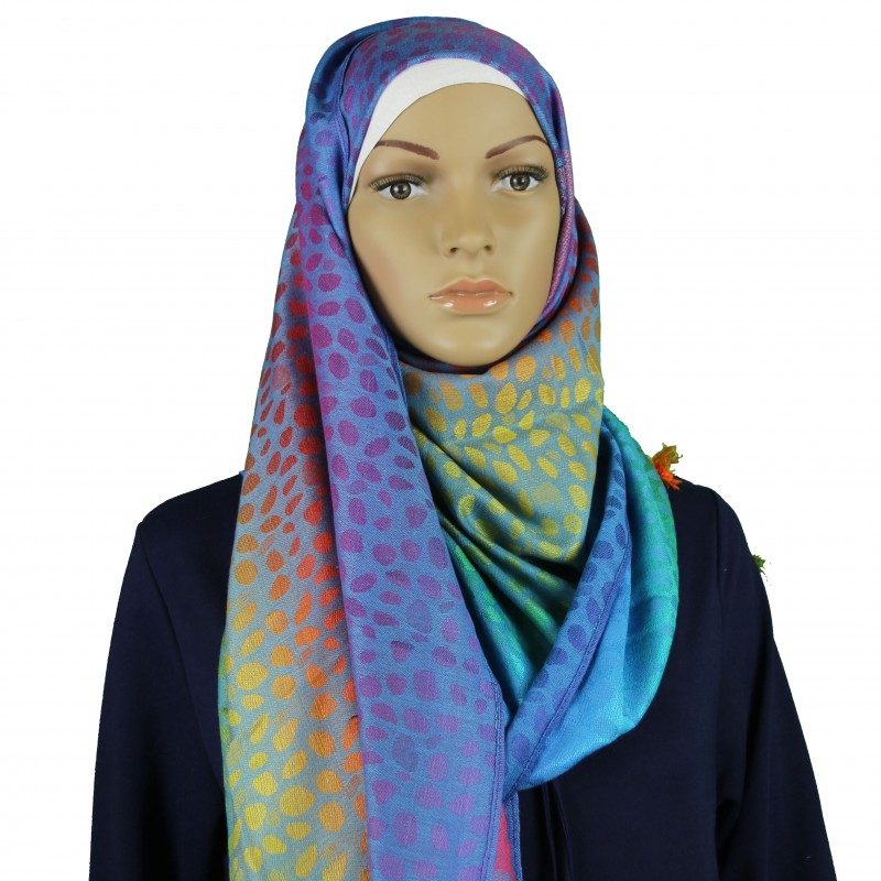 Light Leopard Rainbow Pashmina