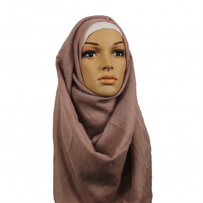 Rhubarb Diamante Maxi Hijab