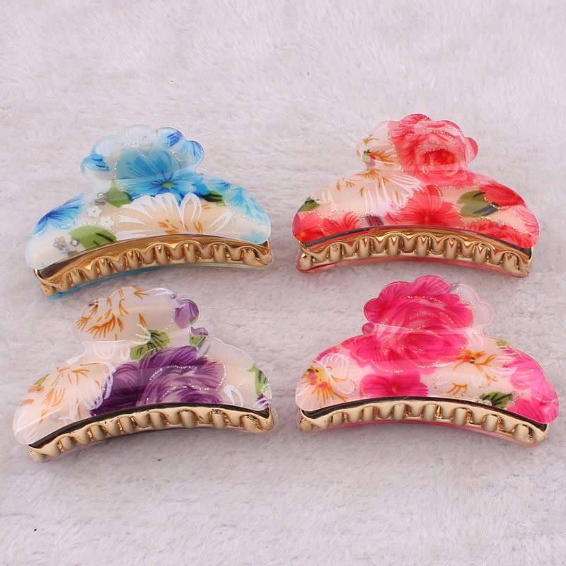 Random Colour Classic Floral Hair Grip