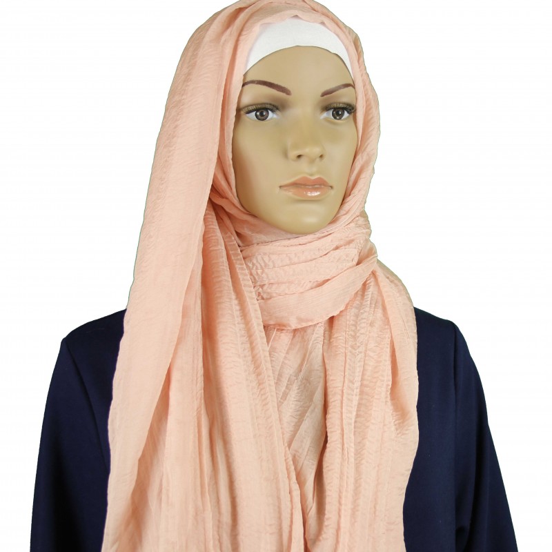 Peach Crushed Silk Extra Maxi