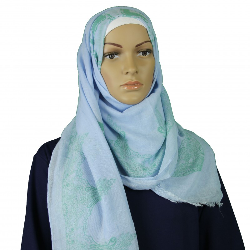 Baby Blue Porcelain China Hijab