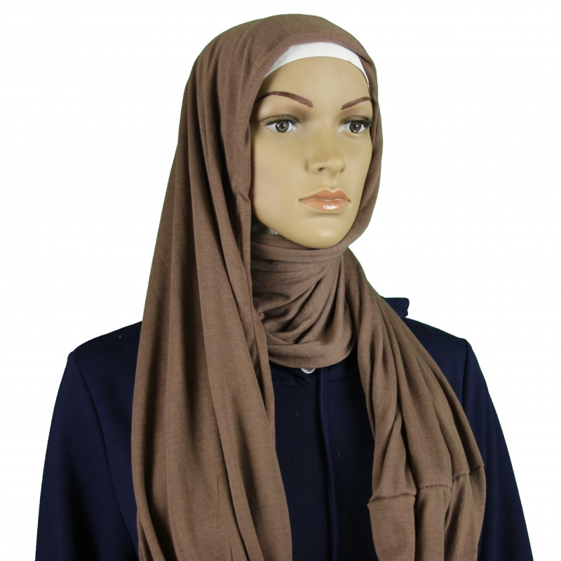 Light Brown Infinity Jersey Hijab
