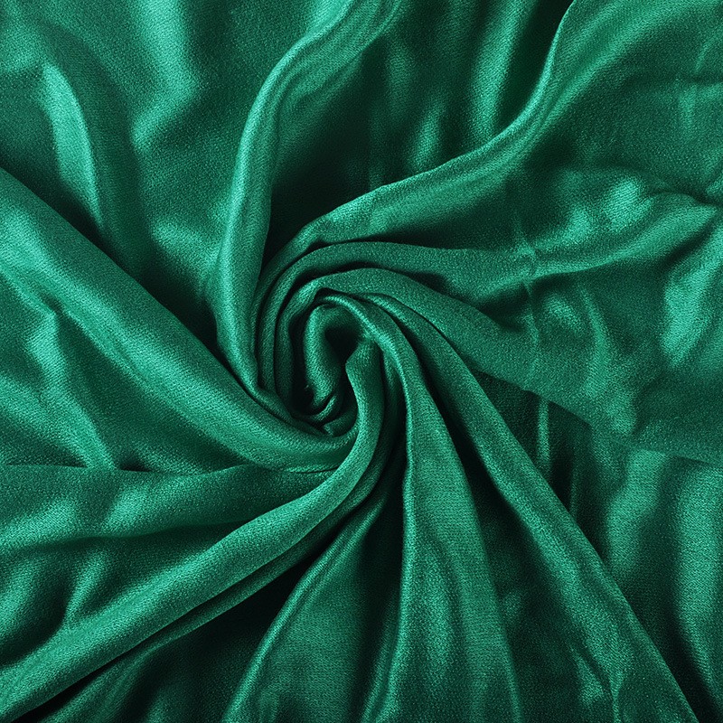 Green Thick Plain Cotton Satin Hijab