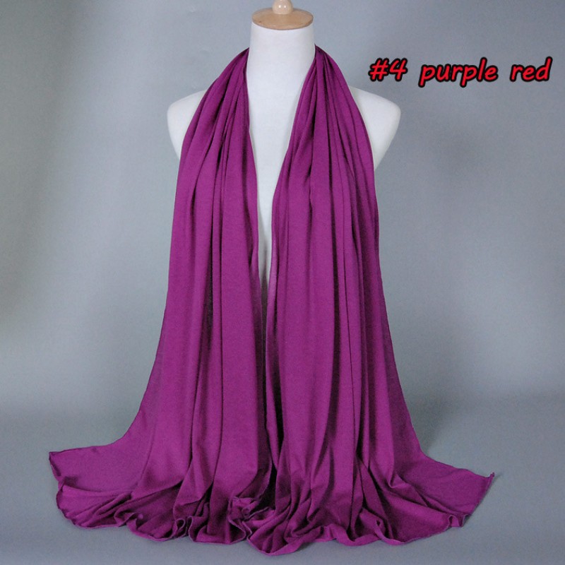 purple red Modal Blend Jersey Hijab