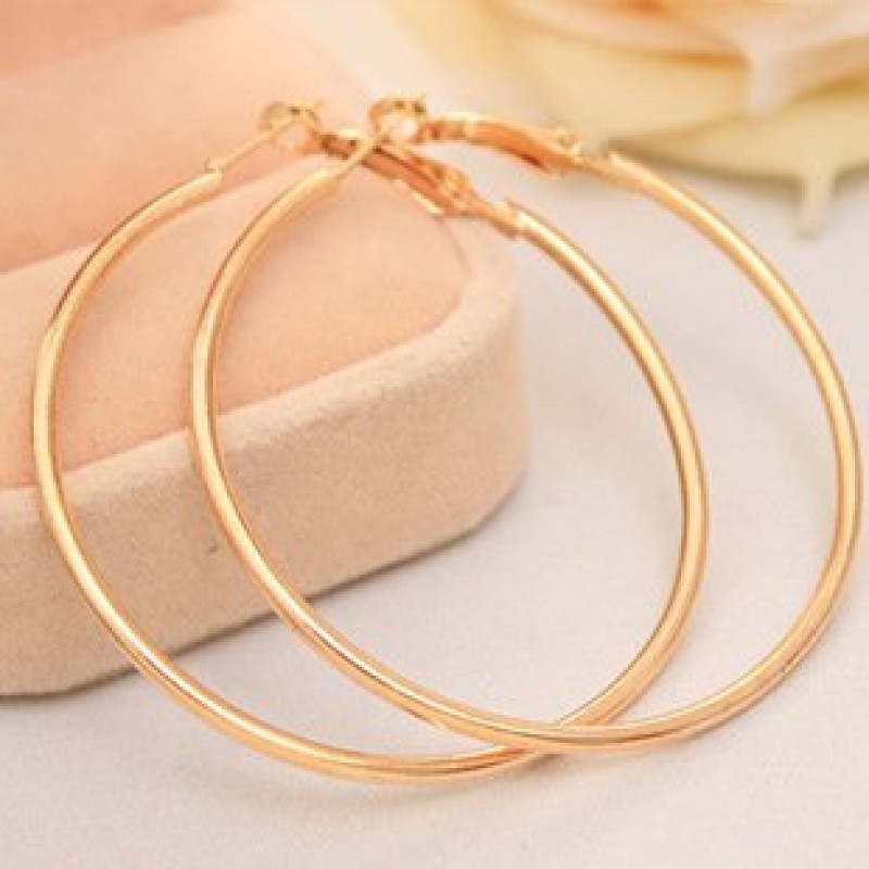 Simple Golden Hoops