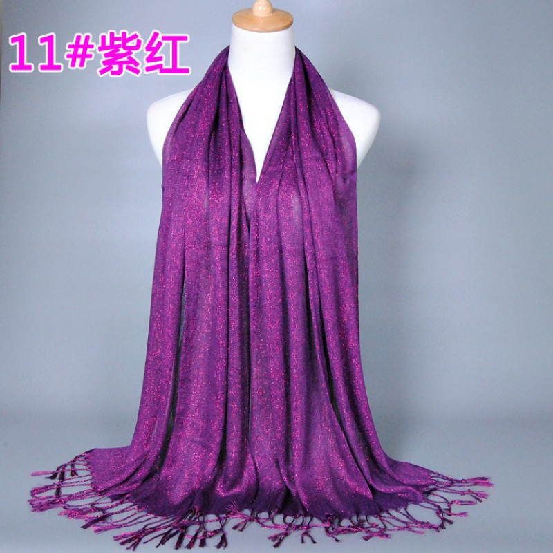 Purple Cotton Shimmery Lustre Hijab