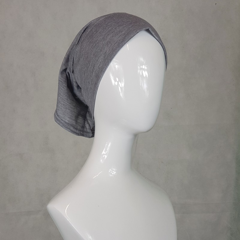 Light Grey Tube Hijab Cap