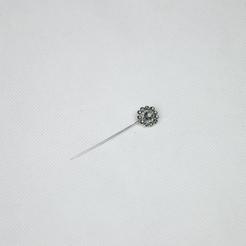 Black Cherry Blossom Hijab Pin