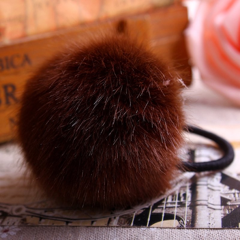 Dark Coffee Puff Hairband