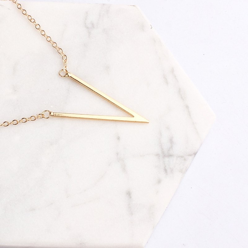 Gold V Necklace