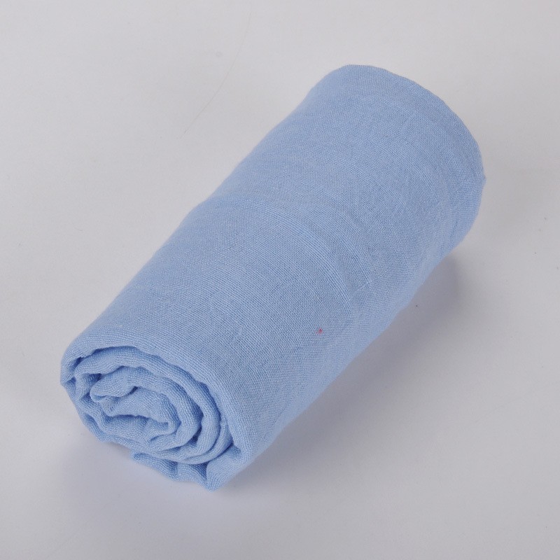 Sky Blue Plain Maxi Tassel 180x90cm Cotton Hijab