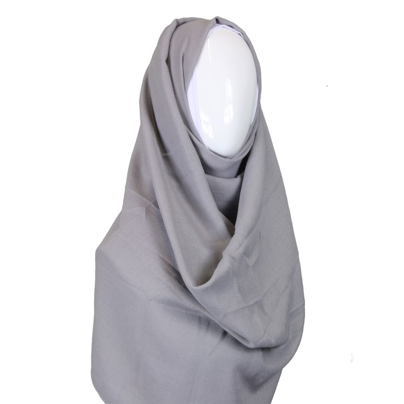 Grey Linen Maxi Hijab