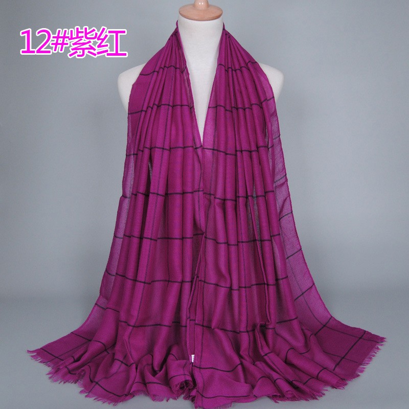 Purple Large Lattice Hijab
