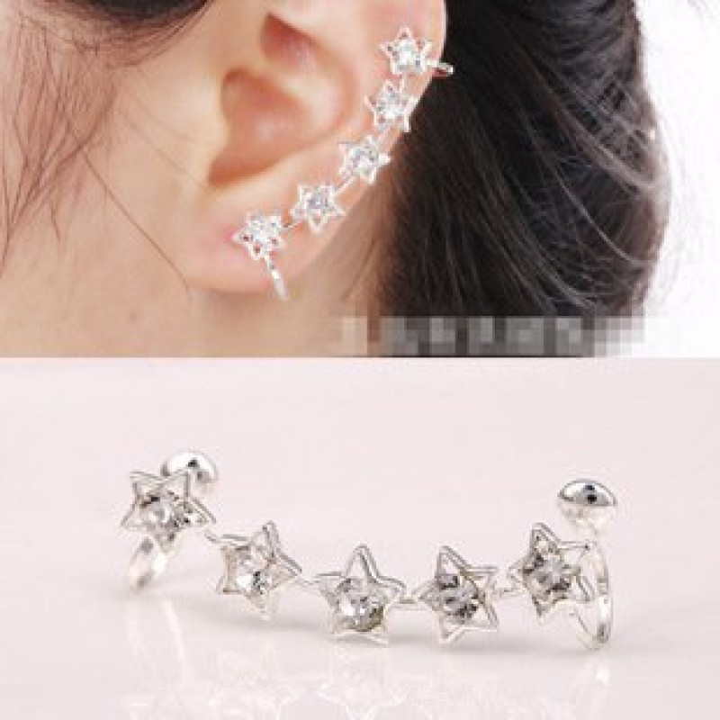 Gold Stars Ear Clasp