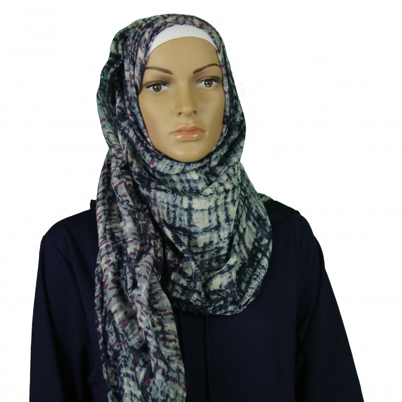 Blue Jungle Hijab