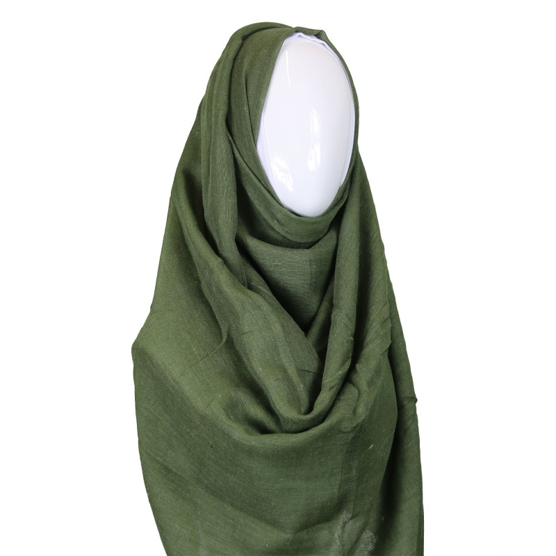 Green Cotton Blend Hijab