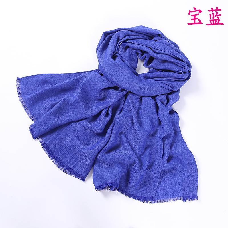 Sapphire Plain Thick Intertwined Cotton Maxi Hijab