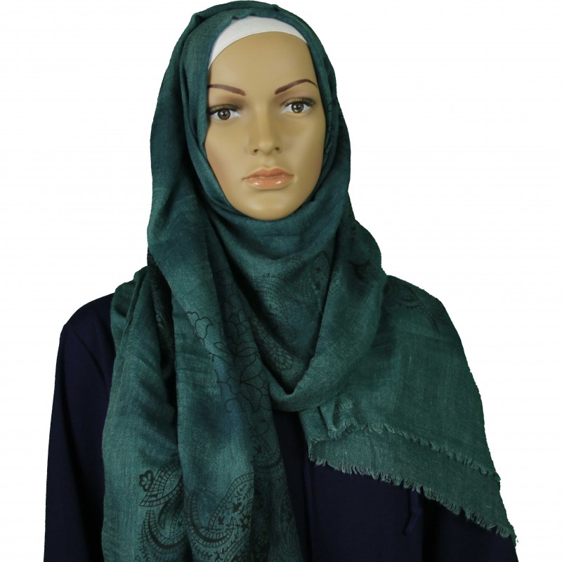 Teal Crisp Cashew Hijab