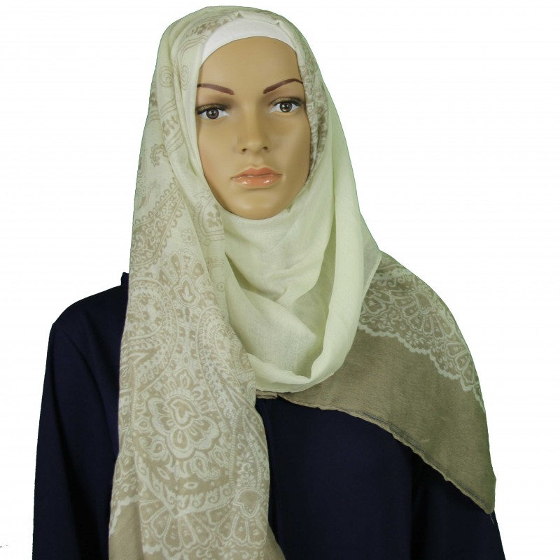 Bronze Classic Paisley Hijab