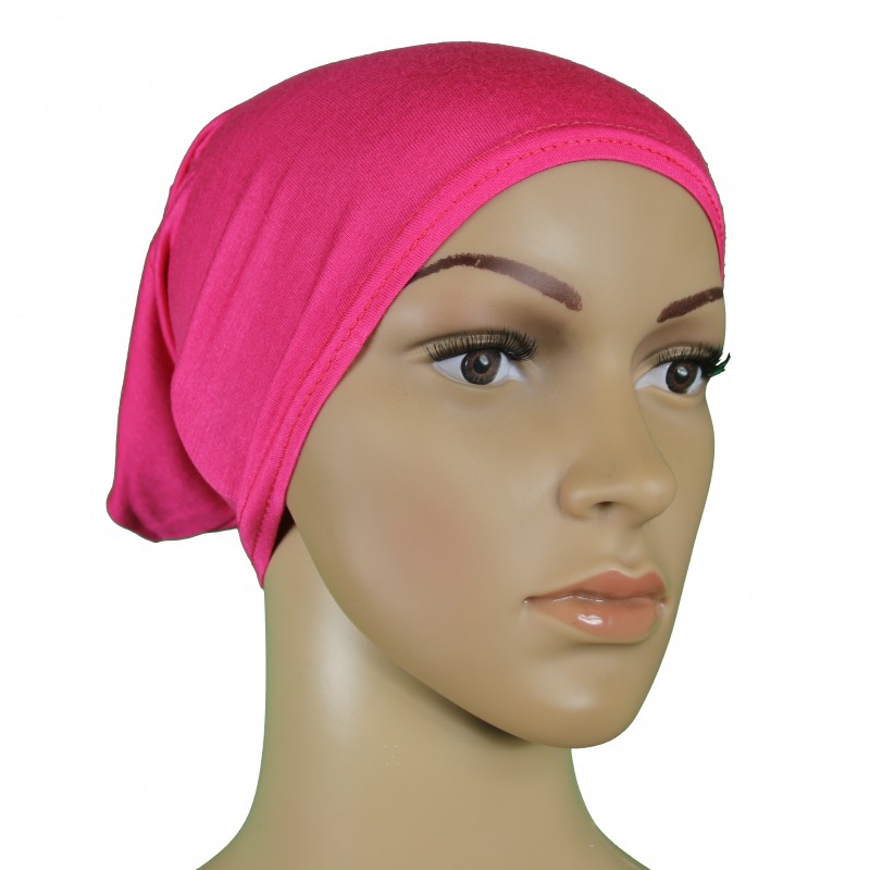 Hot Pink Tube Hijab Cap