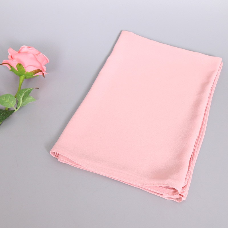 Ice Cream Pink Medium Pearl Chiffon Maxi Hijab