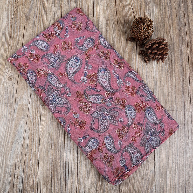 Powder Cashew Tiled Print Hijab