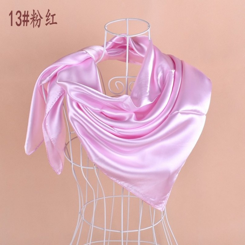 pink Classic Satin Square Hijab