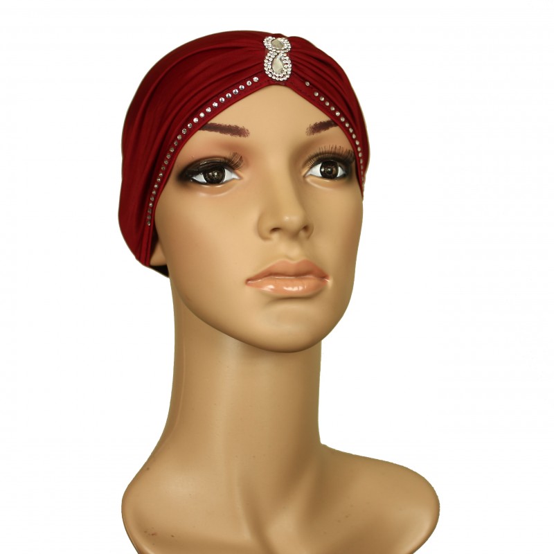 Maroon Pinched Cap