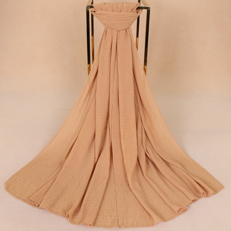 Wax Chiffon Crimp Crinkle Hijab