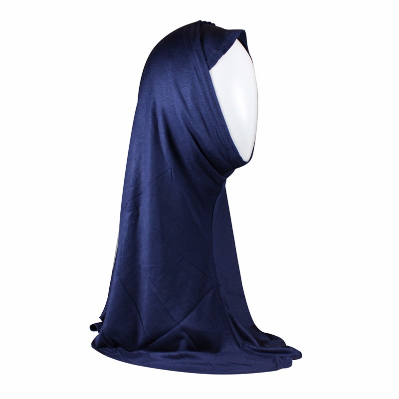 Navy Two Piece Plain Ready to wear Hijab 