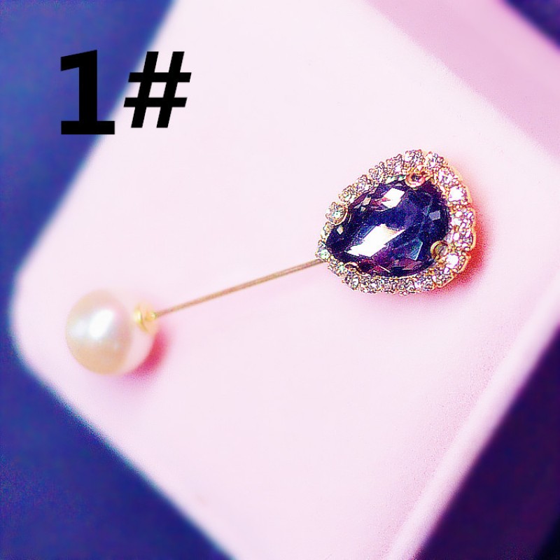 gray Elizabeth Vintage Hijab Pin 