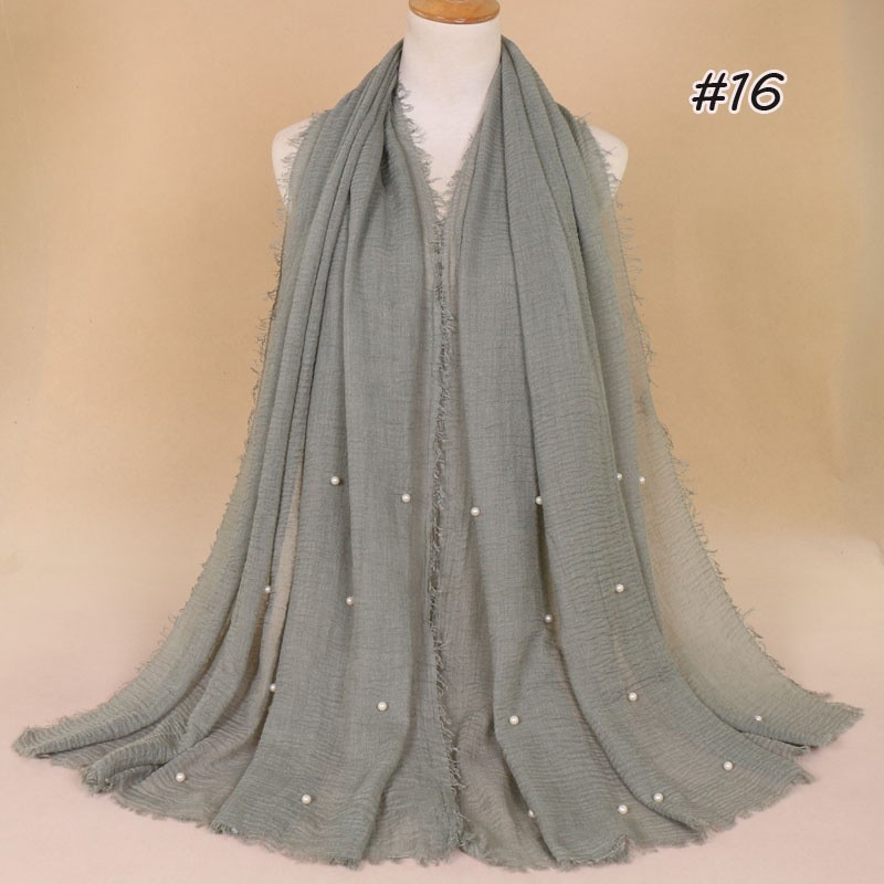graygreen Pearl Vogue Maxi Hijab