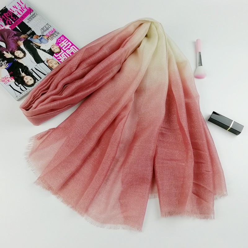 Snow Bud Cotton Shimmer Ombre Hijab