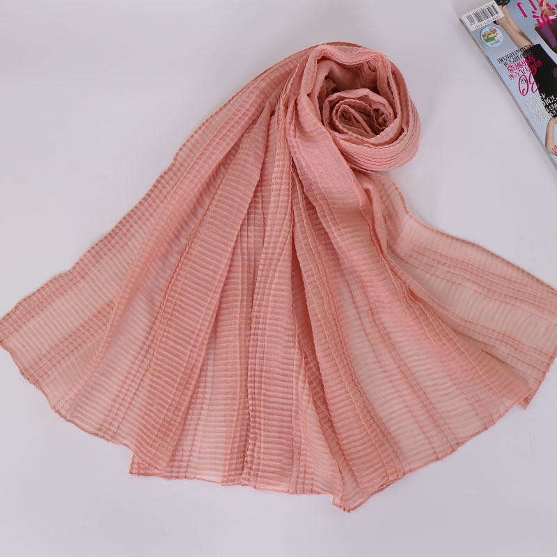Snow Bud Cotton Ridge Crinkle Hijab