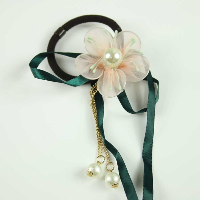 Green Daisy ribbon hairband