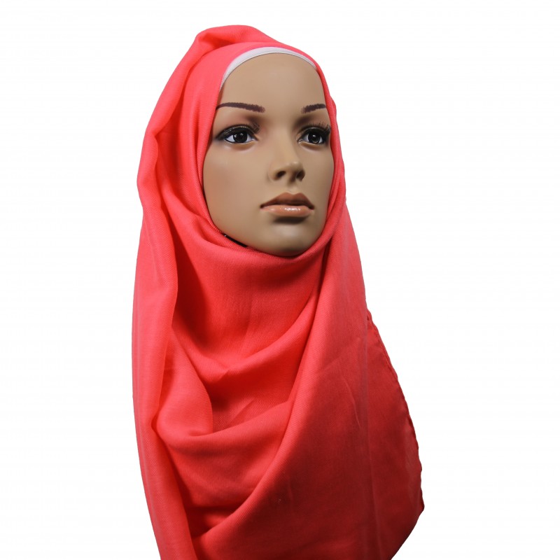 Salmon Pink Thick Maxi Hijab