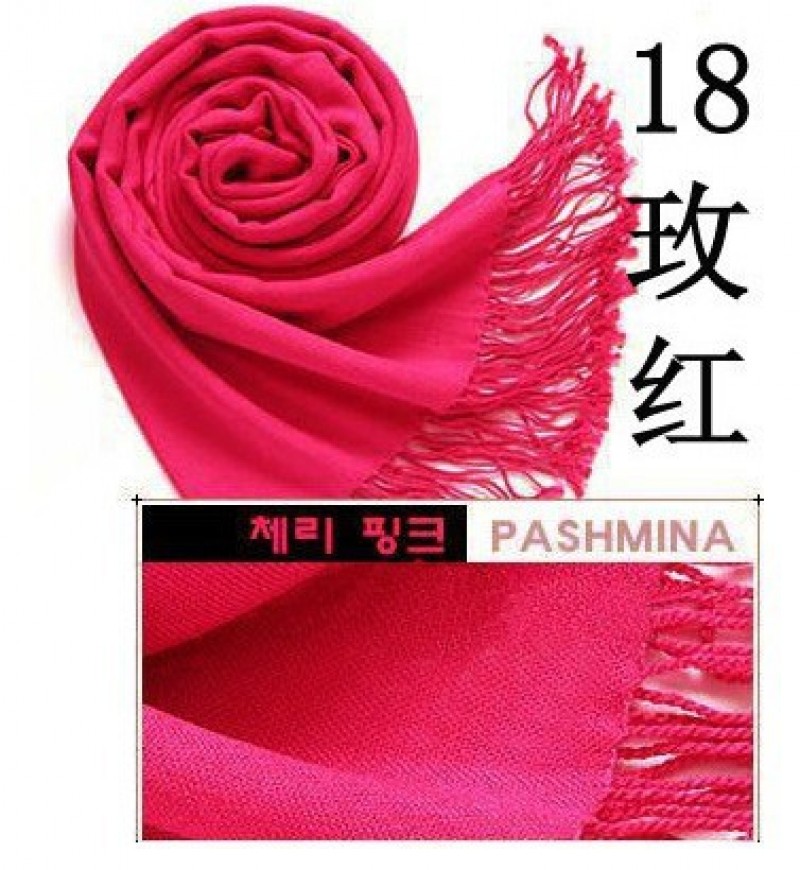  rose red Cashmere 180x70cm Pashmina Hijab