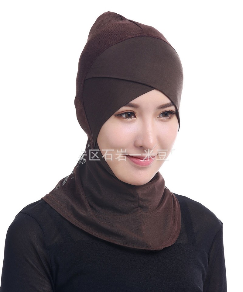 Coffee Modal Breathable Hijab Underscarf 