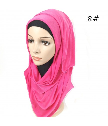Hot Pink Hemp Jersey Knit Hijab 