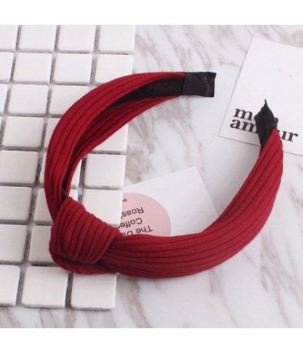Wine Red Relaxed Hairband