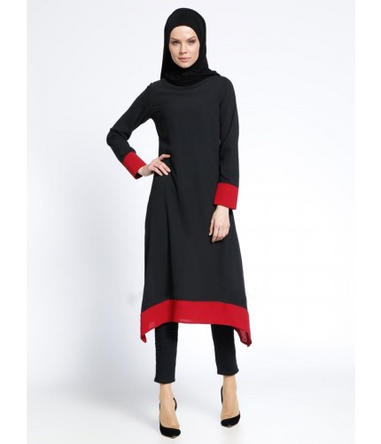 Red Basics Tunic Top M 
